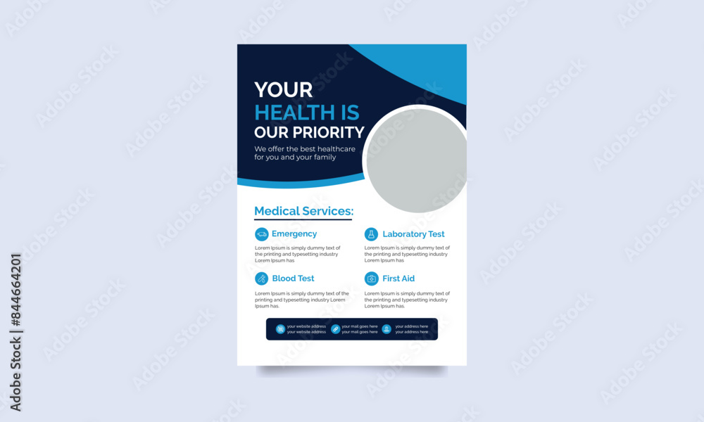 Modern healthcare and medical flyer or poster design layout, leaflets decoration for printing and presentation vector,cover a4 template design Modern healthcare and medical flyer or poster design layout, leaflets decoration for printing and presentation vector,cover a4 template design