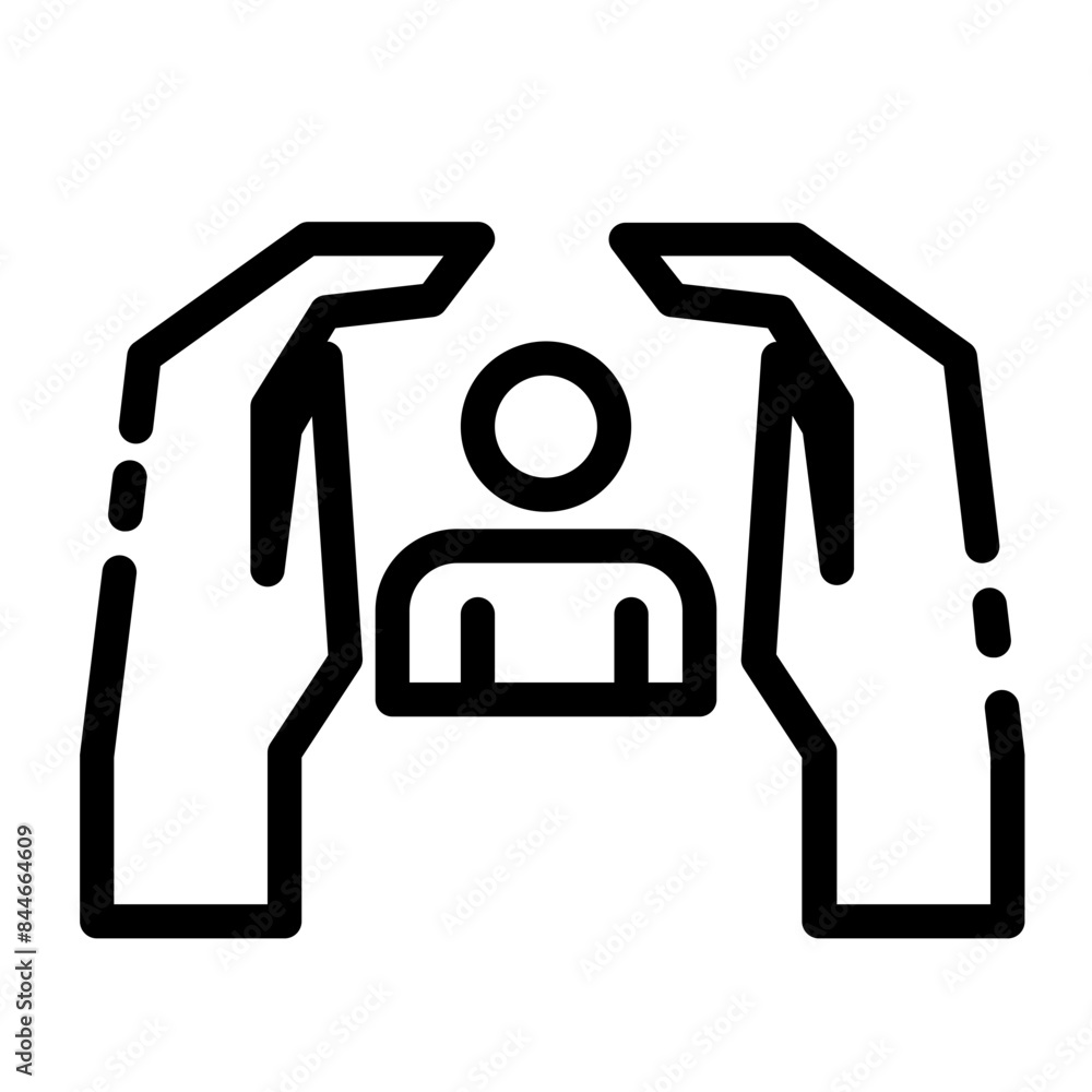 care for fellow brothers and sisters cutline icon care for fellow brothers and sisters cutline icon