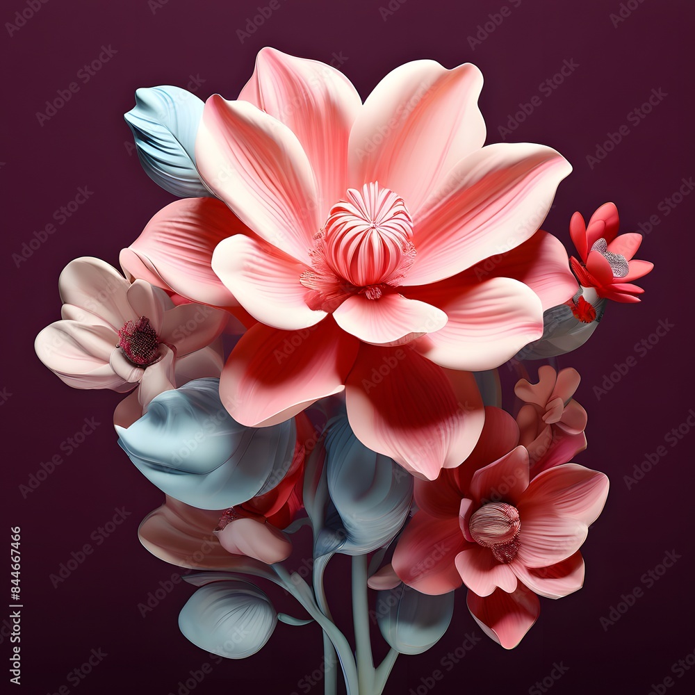 pink and white flower pink and white flower