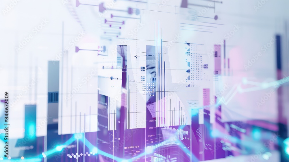 map of Europe and data, business modern technology, mechanical designs, blue violet, double exposure, white background map of Europe and data, business modern technology, mechanical designs, blue violet, double exposure, white background