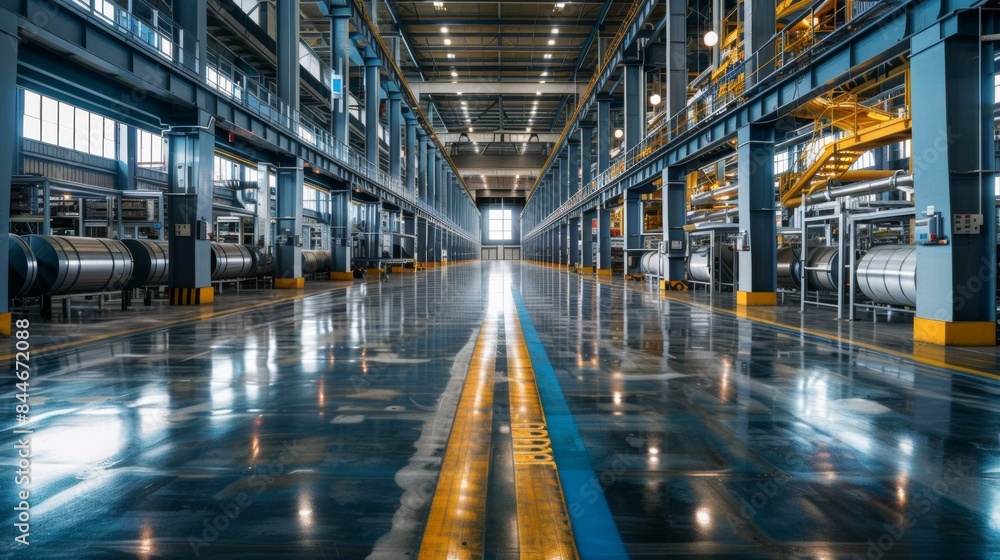 Obraz premium Factory with Advanced Automation System 