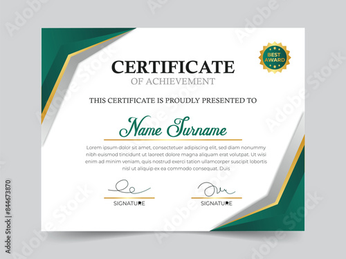 certificate design template.