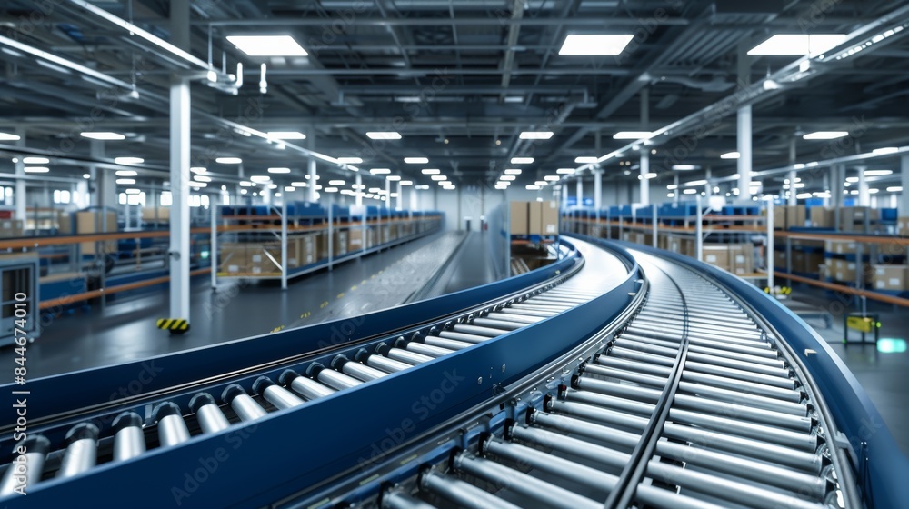 Factory with Automatic Transport System Factory with Automatic Transport System