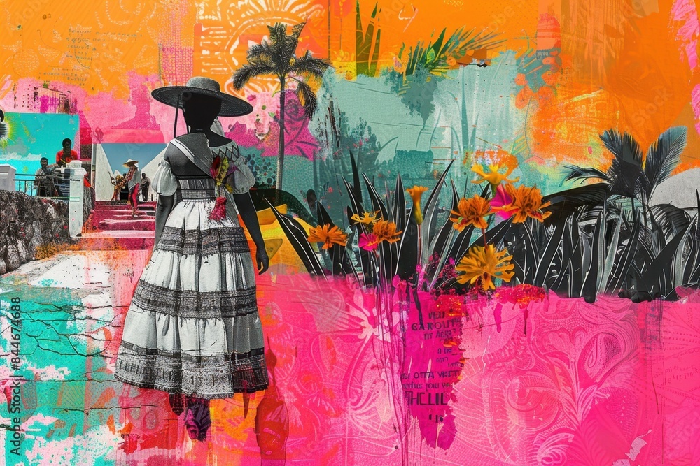 Guelaguetza Festival of Oaxaca Art Collage