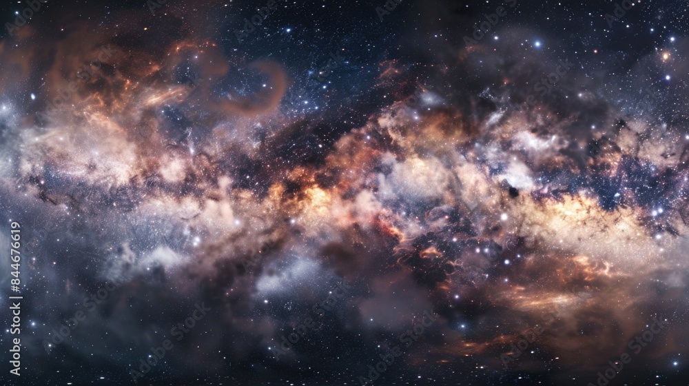 Fototapeta premium Galaxy with numerous stars