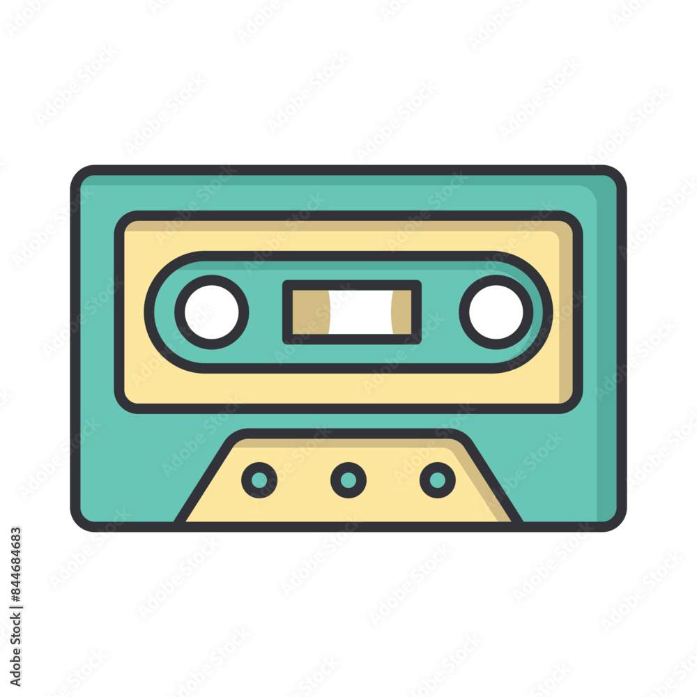 Cassette Recorder Icon Vector Design Template Cassette Recorder Icon Vector Design Template
