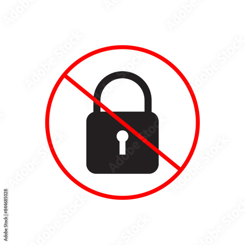 No personal locks allowed sign indicating restricted use of locks