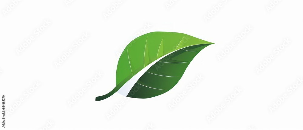 tree leaf icon, presented in simple and smooth 2D plane format, serves as a stylish logo or app icon against a white background tree leaf icon, presented in simple and smooth 2D plane format, serves as a stylish logo or app icon against a white background