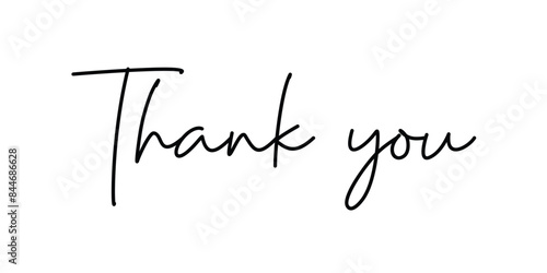 vector illustration text thank you