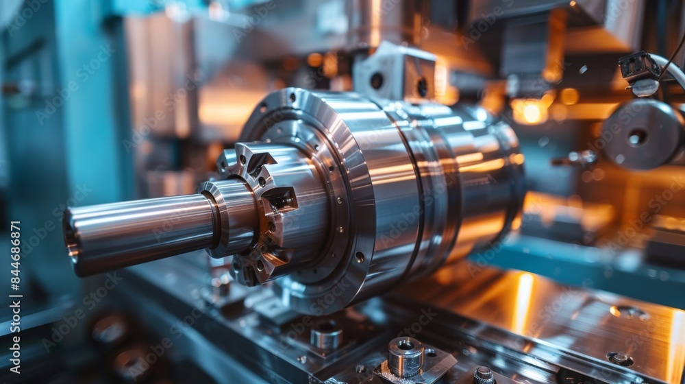 Fototapeta premium Metal Processing Machines in Factory