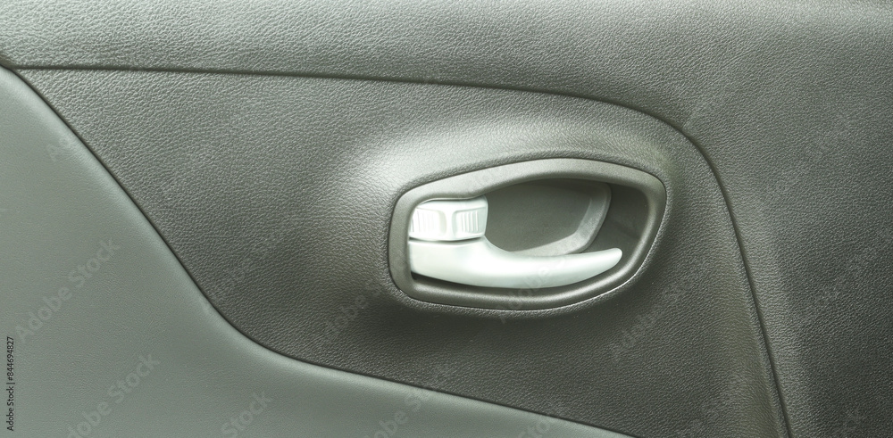 Car door indoor inner lock new modern simple classic. Parts of vehicle interior concept Car door indoor inner lock new modern simple classic. Parts of vehicle interior concept