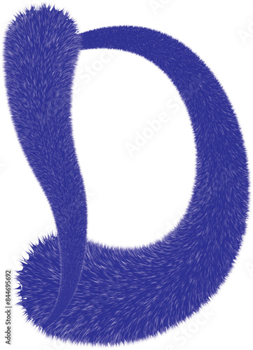 flurry effect, D logo, D typography