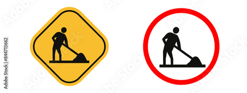 Road Construction Warning Sign Ensure Safety in Construction Zones