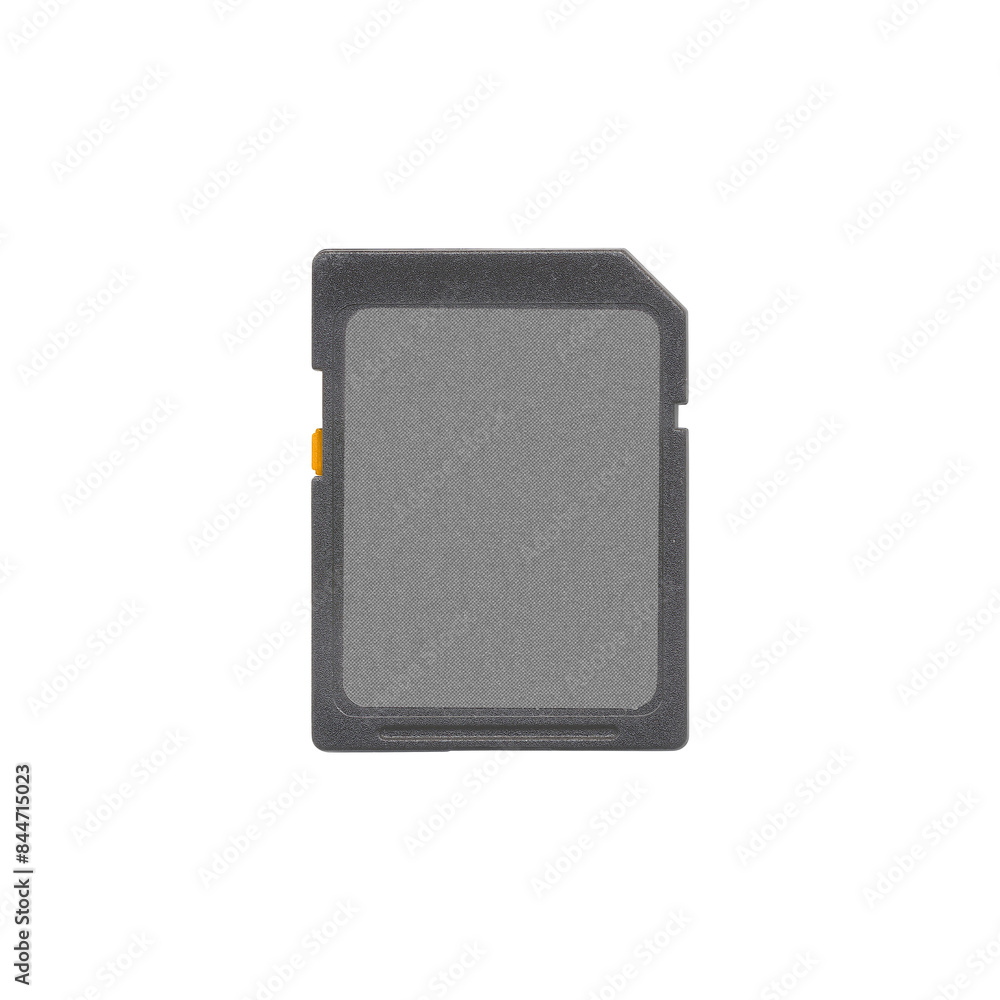 isolated mockup SD card with empty space for image and text, grey color isolated mockup SD card with empty space for image and text, grey color