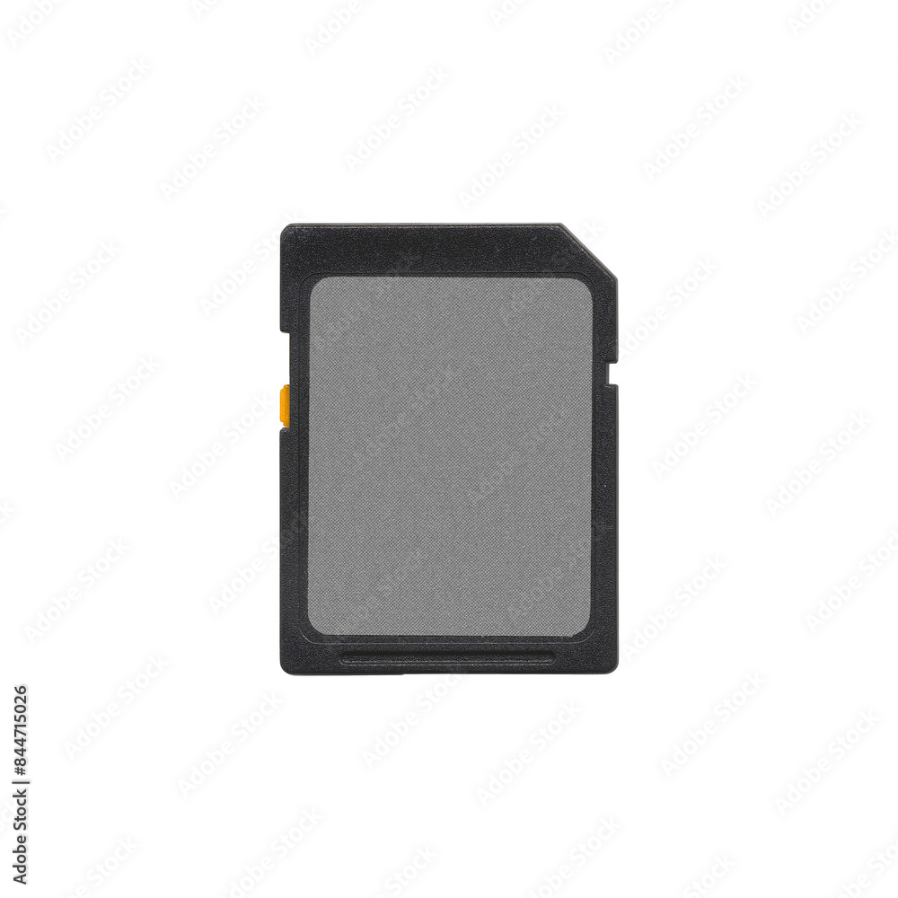 isolated mockup SD card with empty space for image and text, black color isolated mockup SD card with empty space for image and text, black color