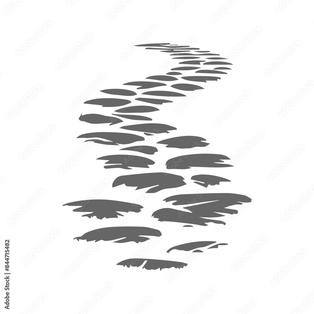 Garden Path of stone way illustration Garden Path of stone way illustration