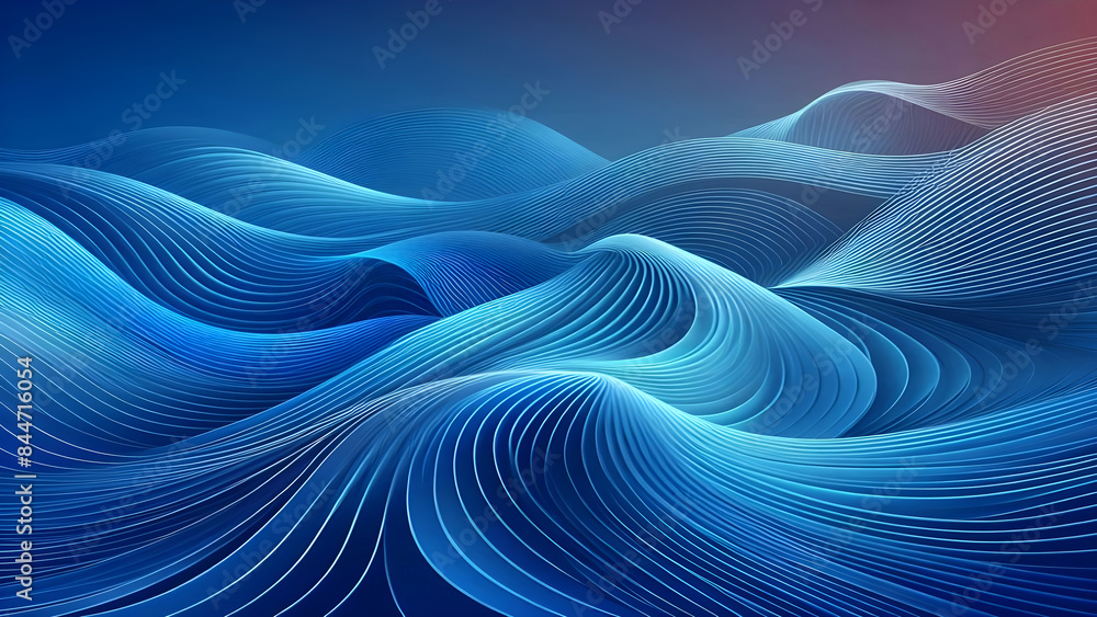 Abstract background a blue wavy lines in a blue background Abstract background a blue wavy lines in a blue background