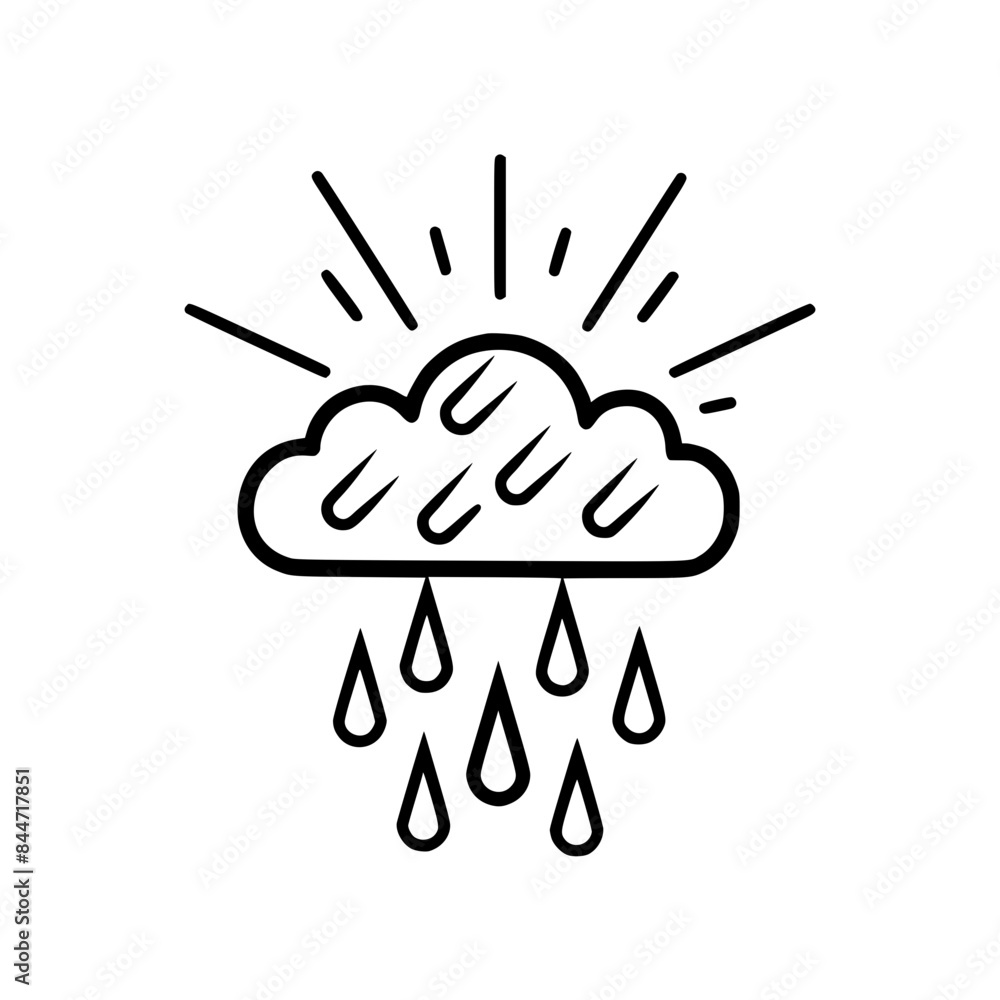Fototapeta premium cloud icon, weather icon, rain icon, storm icon, cloudy, cloud, icon, weather, symbol, vector, sky, rain, internet, button, clouds, technology, computer, web, network, concept, cloud computing, design