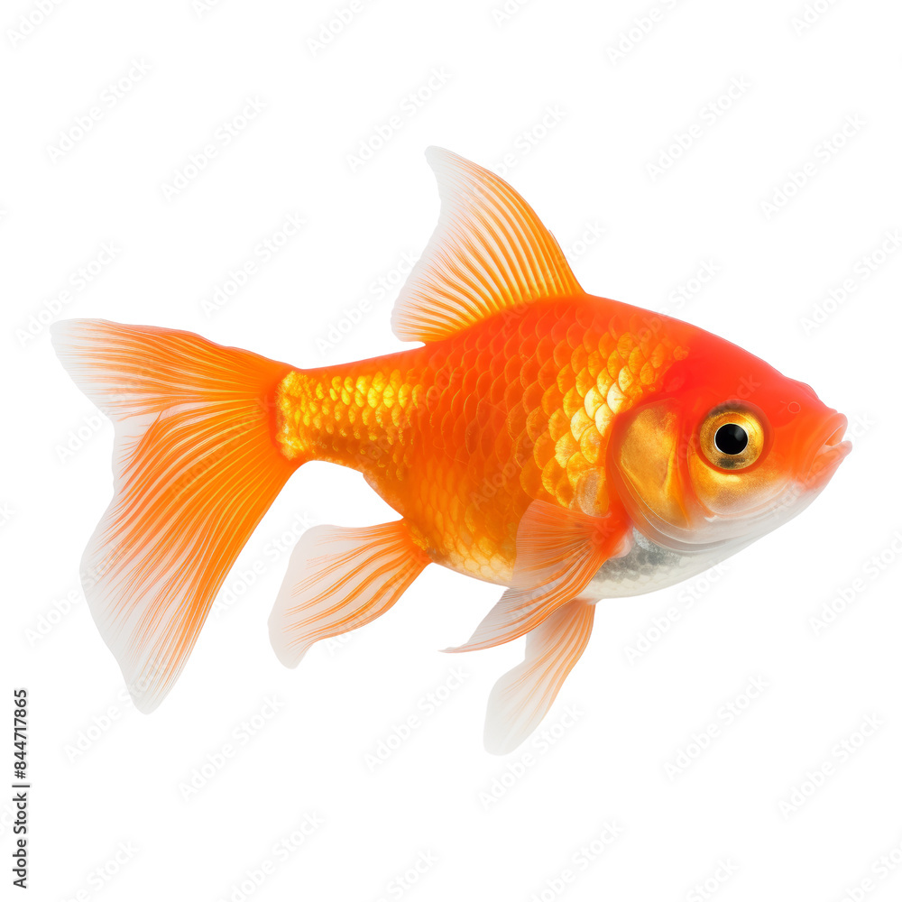 goldfish isolated on transparent background cutout goldfish isolated on transparent background cutout