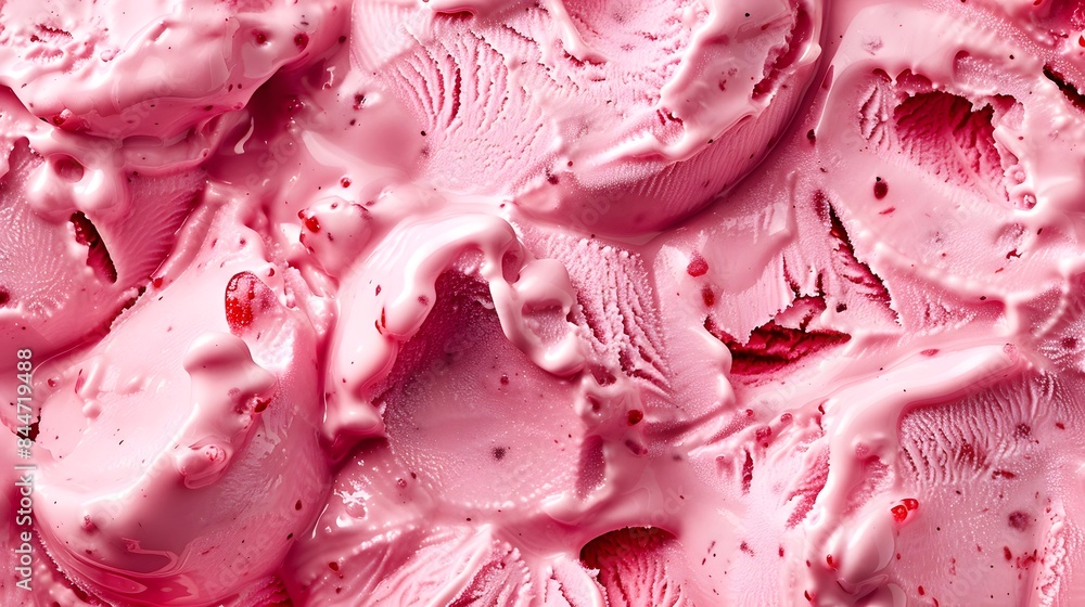 closeup view of strawberry ice cream surface. gelato ice cream background pattern closeup view of strawberry ice cream surface. gelato ice cream background pattern