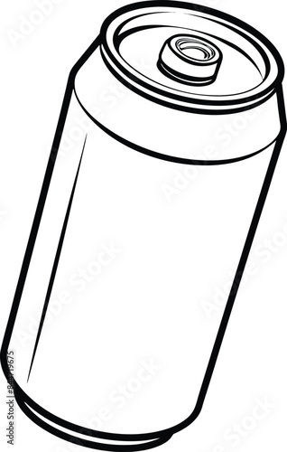 soda can isolated on white background