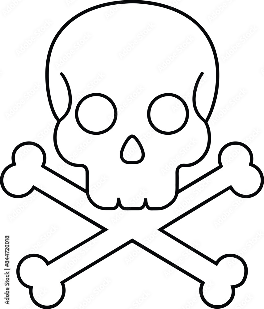 skull and crossbones illustration isolated on white background eps 10 skull and crossbones illustration isolated on white background eps 10