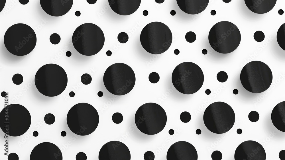 Retro Black and White Polka Dot Grid Pattern for Playful and Bold Designs Retro Black and White Polka Dot Grid Pattern for Playful and Bold Designs