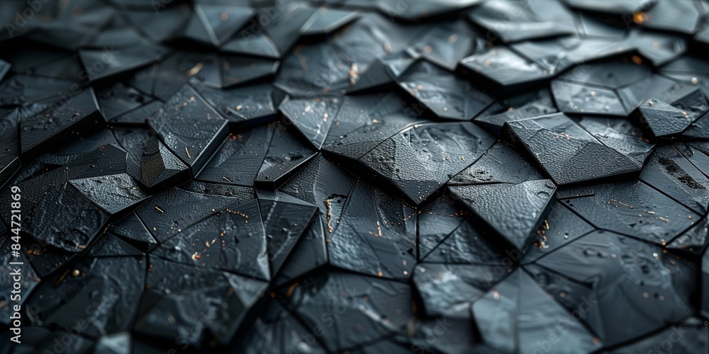 Modern Abstract Metal Background with Triangles and Circles for Men