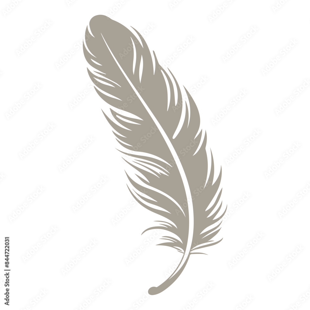 Obraz premium A illustration of feather floating in the air