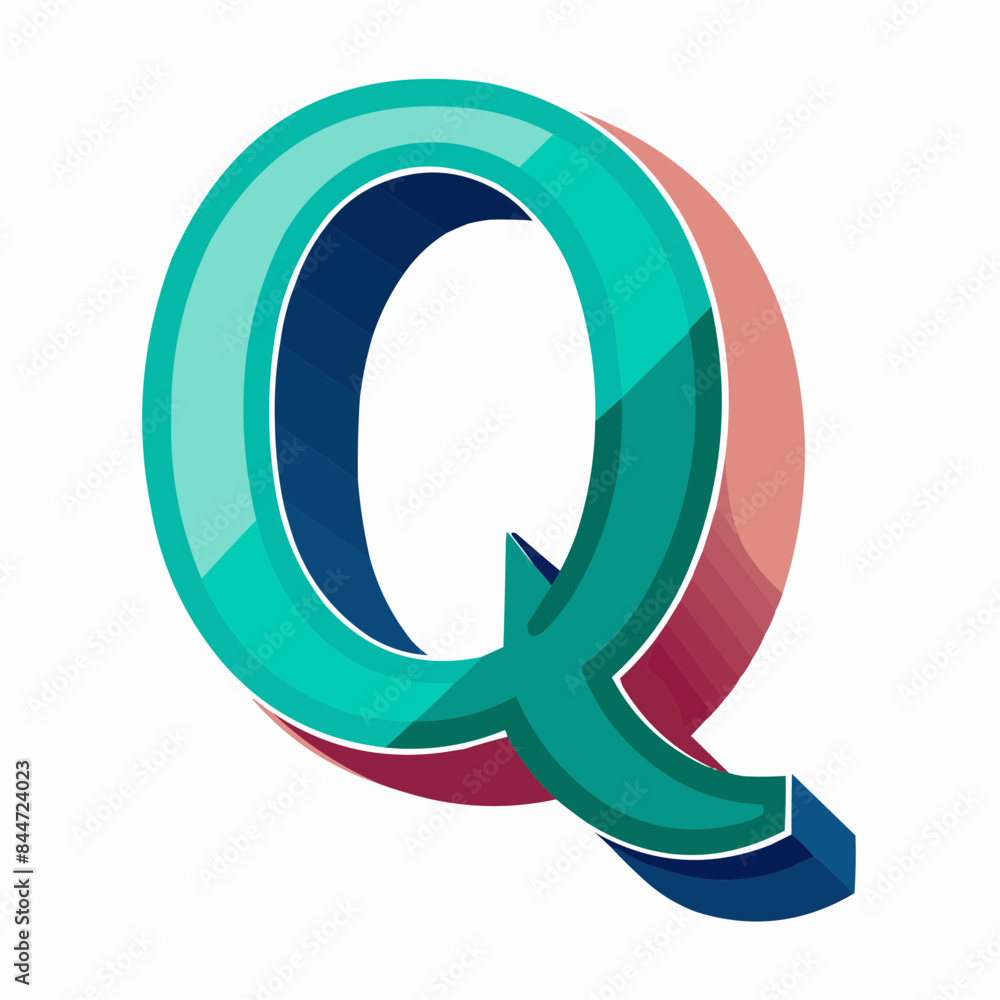 illustration of a letter Q illustration of a letter Q