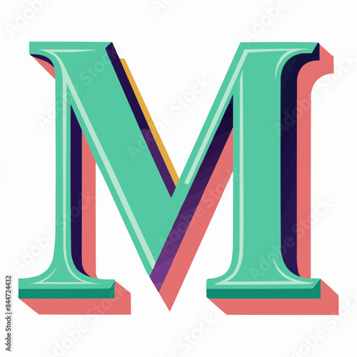 illustration of a letter M