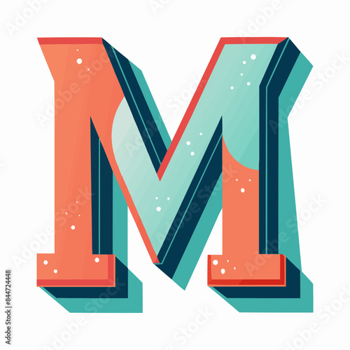 illustration of a letter M