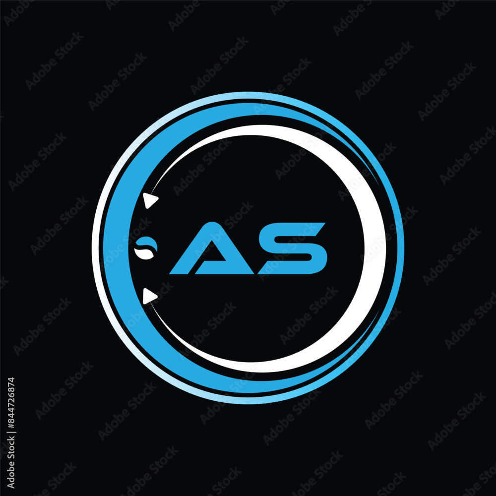 AS letter logo design with a circle shape AS Logo design. AS letter logo creative design. AS unique design. AS letter logo design on black background. AS letter logo design with a circle shape AS Logo design. AS letter logo creative design. AS unique design. AS letter logo design on black background.