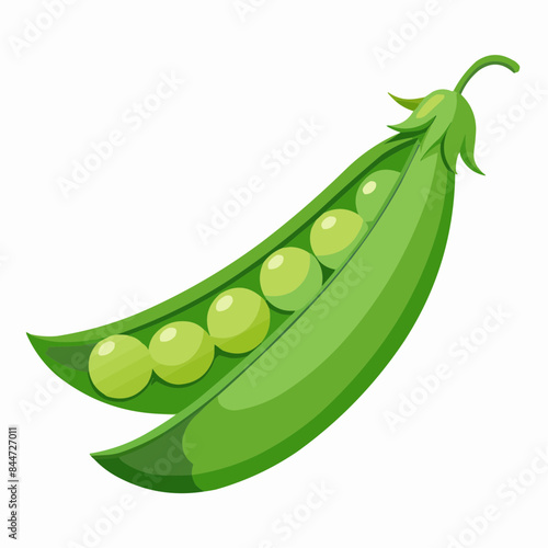 peas isolated on white