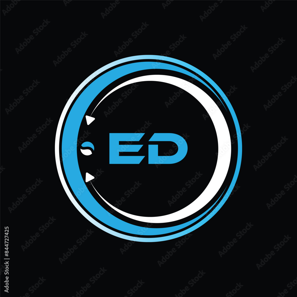 ED letter logo design with a circle shape ED Logo design. ED letter logo creative design. ED unique design. ED letter logo design on black background. ED letter logo design with a circle shape ED Logo design. ED letter logo creative design. ED unique design. ED letter logo design on black background.