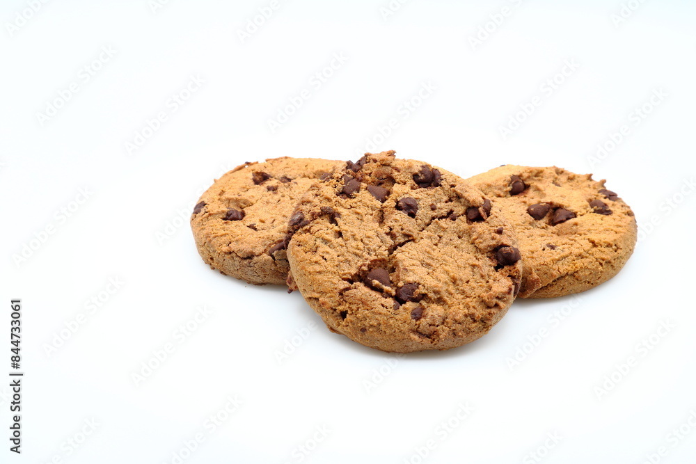 Chocolate biscuit or cake. Close up and isolated. Chocolate biscuit or cake. Close up and isolated.