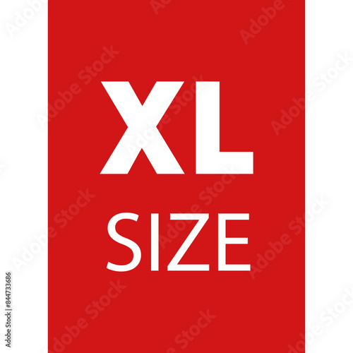 XL Size Label Icon