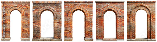 Brick archway, brick wall transparent background PNG file