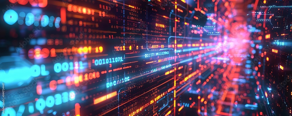 AI algorithms optimizing resource distribution, futuristic, holographic, digital painting AI algorithms optimizing resource distribution, futuristic, holographic, digital painting