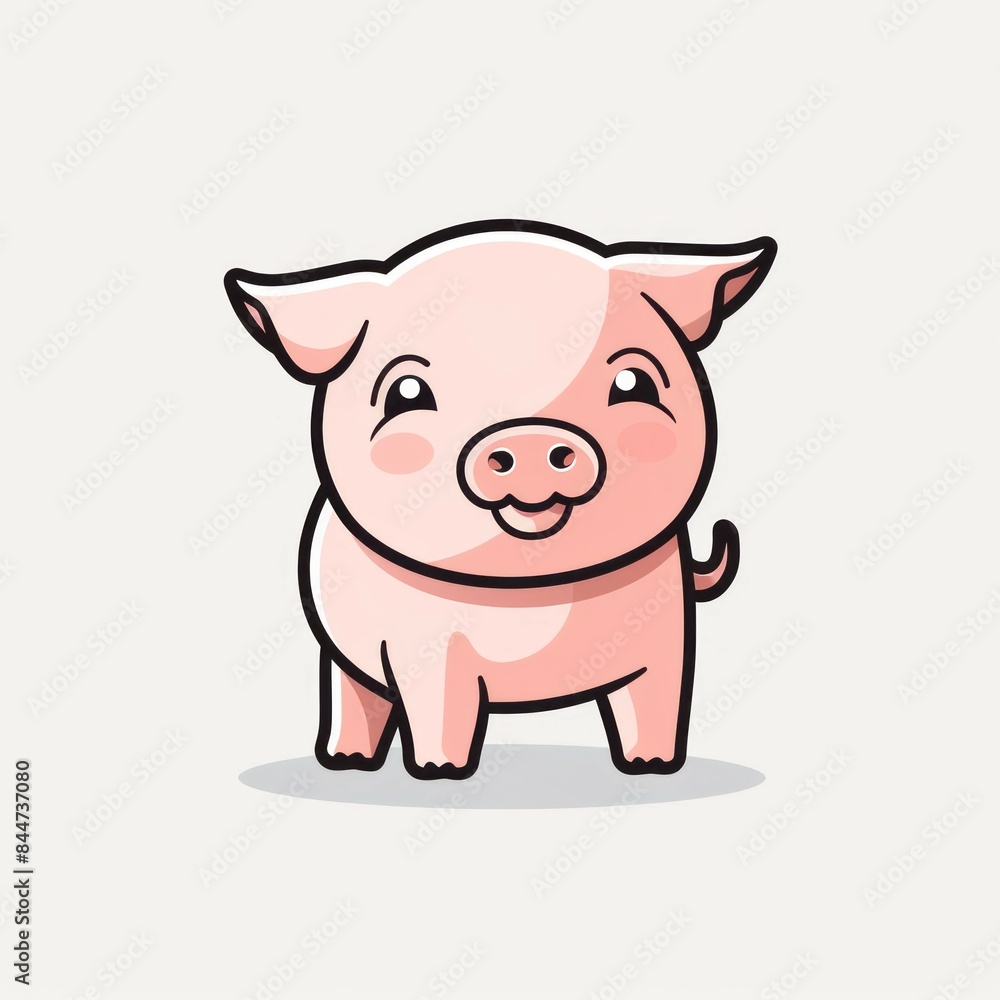 Animal icon on a white background Created with Generative AI technology Animal icon on a white background Created with Generative AI technology