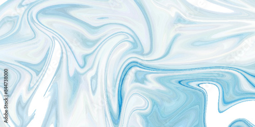 Abstract blue marble liquid pattern. White and blue marble texture and transparent background.