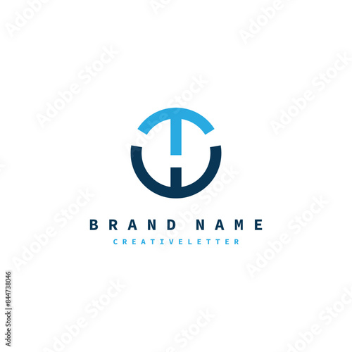 Simple letter TW logo template vector 