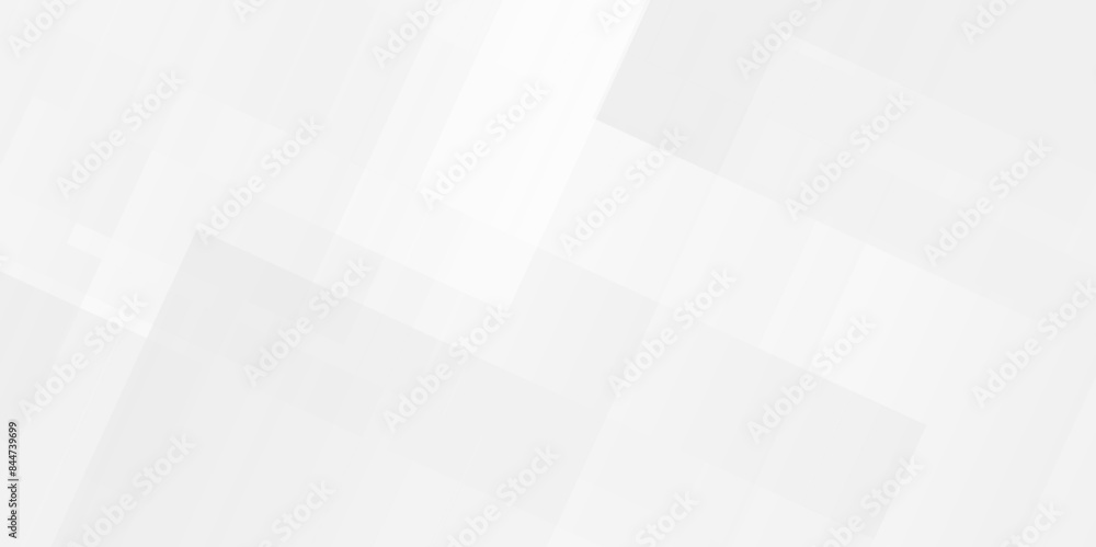 Fototapeta premium Vector white curve square lines triangle technology backdrop texture background. Abstract gradient Space design concept. Decorative web layout poster, banner. light white grey design background.