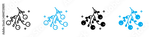 Mistletoe Icon Perfect for Christmas and Holiday Themes