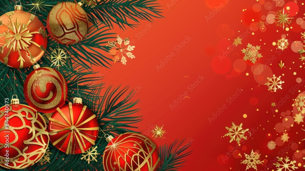 Happy New Year greeting card with festive designs Happy New Year greeting card with festive designs