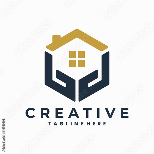 home hand logo, hand home logo