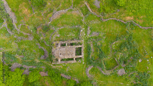 An aerial view of Monastery of St. Vardan of Vayots Dzor, Armenia photo