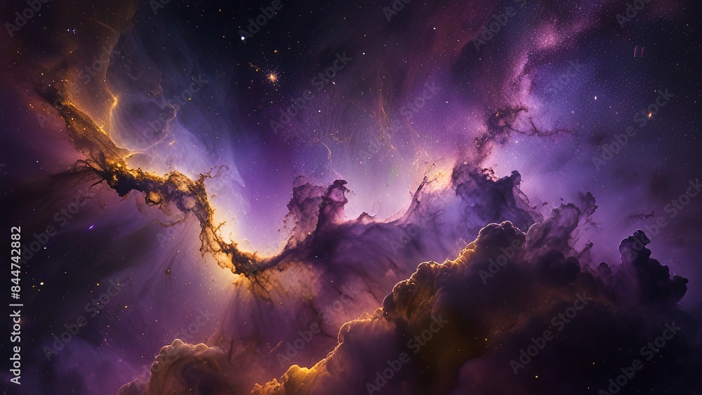 Beautiful nebulae and stars in the night sky. Supernova background wallpaper Beautiful nebulae and stars in the night sky. Supernova background wallpaper