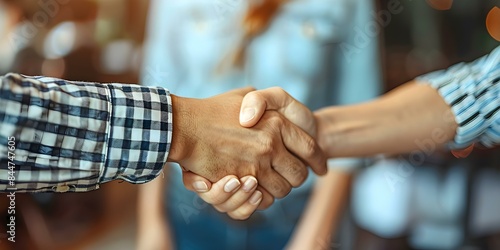 Agreement Sealed with a Handshake Building Trust in Partnerships and Collaborations. Concept Trust Building, Partnership Agreements, Collaborative Work, Handshakes, Business Ethics