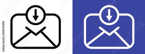 Wallpaper Mural Email Inbox Icon Ideal for Communication and Office Themes Torontodigital.ca